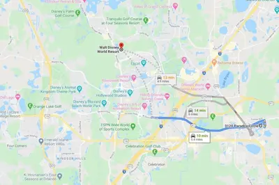 a map of the city of philadelphia with roads at Aqua Vista Gated Resort Style Community in Kissimmee