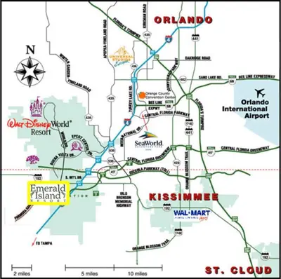 a map of the city of nashville and its vicinity at The Minions Mansion 6br Resort Pool Home By Disney in Kissimmee