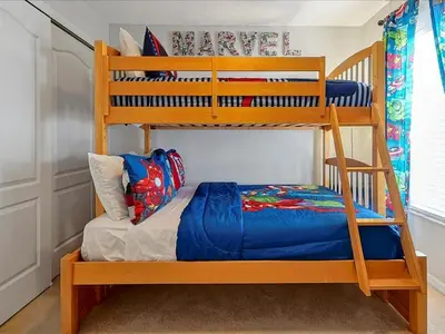 a bunk bed in a room with a bunk bedouble at Adorable Townhouse Completely Remodeled,3002Pp in Kissimmee