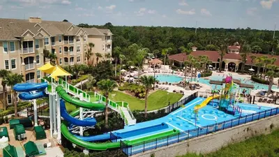 an aerial view of a pool at a resort at MNL2696 in Orlando