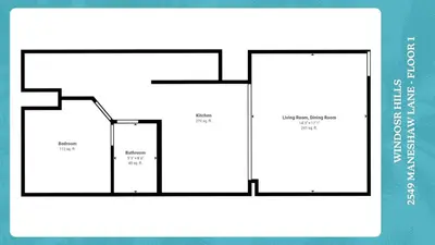 a diagram of a floor plan of a house at MSW2549 in Orlando