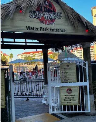 a water park entrance with a water park entrance at Westgate Towers in Orlando
