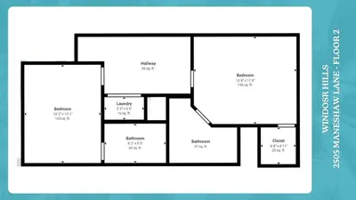 a floor plan of aominiumominium at MSW2505 - Windsor Hills Resort Vacation Townhome in Orlando