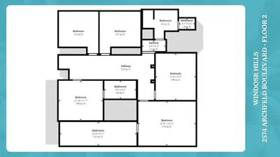 a black and white floor plan of aominiumominium at AF2574 Windsor Hills Resort Vacation Home - includes resort clubhouse amenity access in Orlando