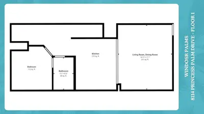 a diagram of a floor plan of a house at Windsor Palms Resort in Kissimmee