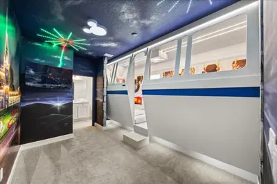 a room with a subway train at 15 Bedrooms 16 Bathrooms Sonoma 4151 Sb in Kissimmee