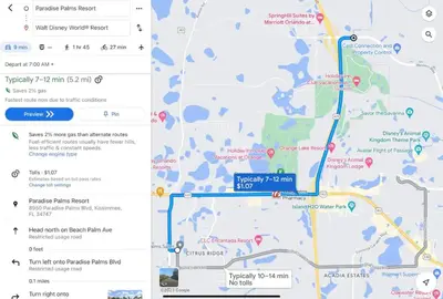 a map of the approximate location of a park at Adventurers Oasis - Private pool in Kissimmee