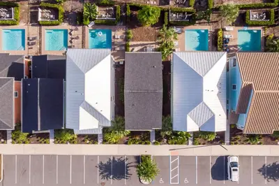 an overhead view of a group of buildings at Up to Scale With Margaritas in Orlando