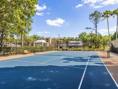 a tennis court with a tennis court at Marriott's Imperial Palms 3BR Apartment with Resort Access in Orlando
