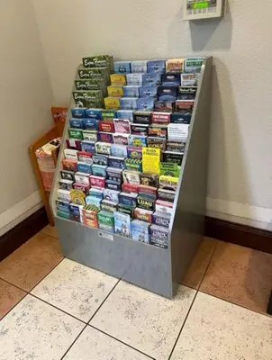 a rack of canned food sitting on top of a wall at Aqua Condo-Free Shuttle-Disney-Universal EPIC in Orlando
