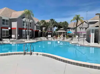 a large swimming pool at a resort at Condo Near Disney-Universal-Epic-Sea World in Orlando