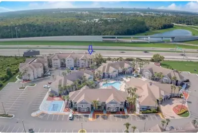 an aerial view of a resort with a pool at Condo 2 Queen beds-Disney-Universal in Orlando