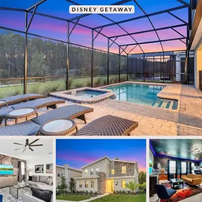 Stunning 7BR Resort Pool Home 13 Min Disney