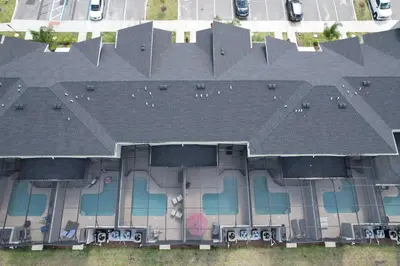 an overhead view of a roof of a building at Luxury Pool Home Near Disney Resort Access in Kissimmee
