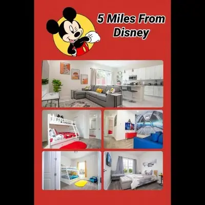 New Vacay Home 5BD 5BA - 5 miles to Disney