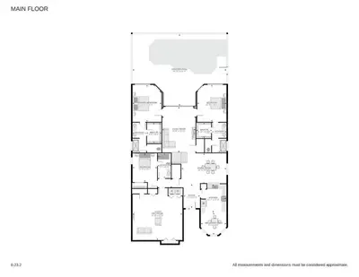 a floor plan of a house at Paradise Villa in Orlando