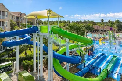 a water slide at a water park at 2554 RENSHAW ST KISSIMMEE 3BEDS in Orlando