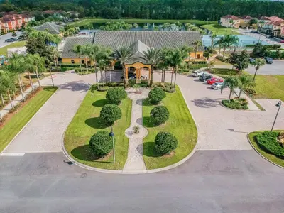 an aerial view of a park with trees and bushes at Disney Retreat – 15min to Parks in Kissimmee