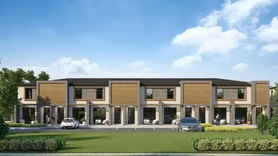 a rendering of a building with cars parked in front at 3BR Home w Game Room Near Disney in Kissimmee