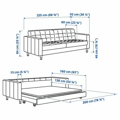 a diagram of a bunk bed with the dimensions at King suite near Epic & Universal, free parking in Orlando
