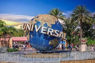a large globe in the middle of a street at A house near Disney and Universal - mikeyfl-1 in Kissimmee