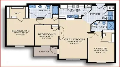 a floor plan of a house at Vista Cay Penthouse Luxury in Orlando