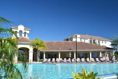 a view of the resort from the pool at Huge Updated Stunner Corner in Orlando