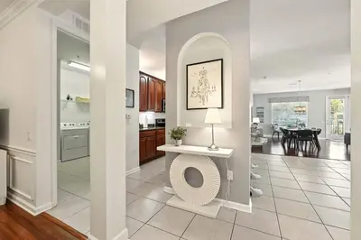 a kitchen with a toilet in the middle of a room at Huge Luxury Ground Floor 103 in Orlando