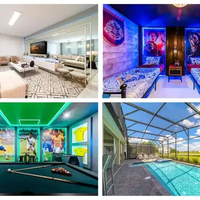 Themed 9BR Retreat Pool & Soccer Fun