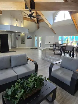 a living room with two couches and a table at 3beds 2baths Condo in Kissimmee, FL in Kissimmee