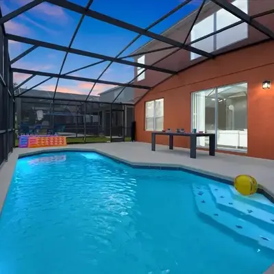 Family-Friendly 6-Bedroom Villa with Pool Game Room and Themed Bedrooms at Emerald Island Resort