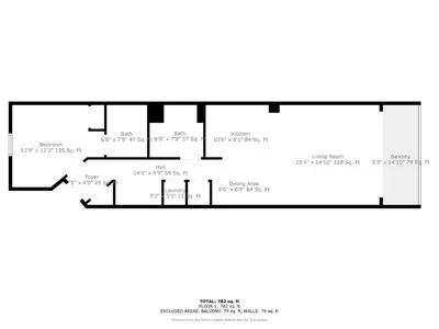 a floor plan of a house at 13415 Blue Heron Beach Dr 1-708 in Orlando