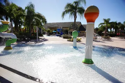 a water park with a pool with a funnel at Paradise 4Bd w Private Pool & Waterpark 8951 in Kissimmee