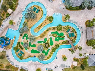 an aerial view of a water park at a resort at C4731-203-Storey Lake Resort Near Disney-Universal in Kissimmee