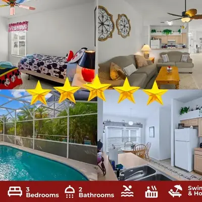 Cozy 3BR Family Home Minutes from Disney