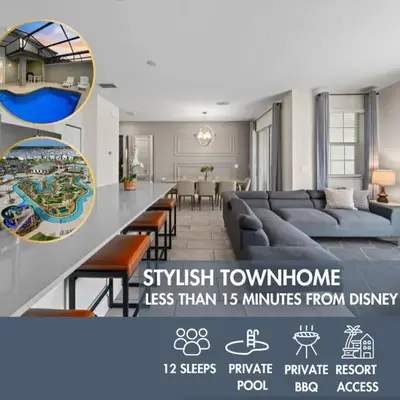 Chic Resort Getaway – 15 Min to Disney