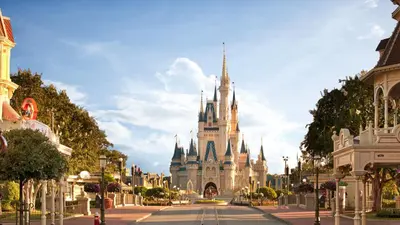 a view of the disney castle at Holiday Inn Orlando – Disney Springs® Area by IHG in Orlando