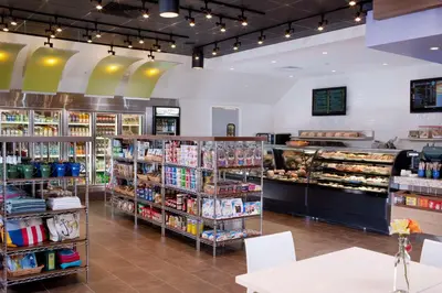 a grocery store with shelves of food at Hilton Grand Vacations Club Parc Soleil Orlando in Orlando
