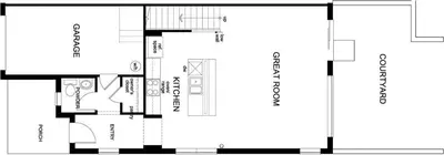 a floor plan of a house at Four Bedrooms Townhome 5126 in Kissimmee