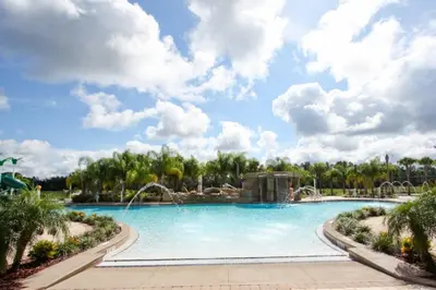 a pool at a resort with a water park at 3085 Paradise Palms in Kissimmee