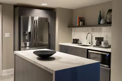 a kitchen with a bowl on top of a counter at JW Marriott Orlando Grande Lakes in Orlando