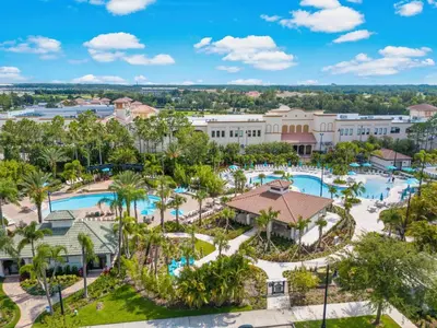 an aerial view of the pool at the resort at Spring Lakeview Condo in Orlando