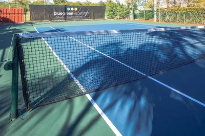 a tennis net on a tennis court at Bluegreen Vacations Orlando's Sunshine Resort in Orlando