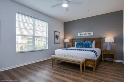 a bedroom with a bed and a window at Casa Magna Condo #152742 in Orlando