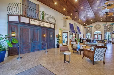 a lobby of a hotel with chairs and tables at Very Private Pool & Spa, Spacious, Wifi - 3507Pp in Kissimmee