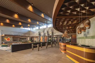 a restaurant with aasteryasteryasteryasteryasteryasteryasteryasteryasteryasteryasteryastery at Universal’s Endless Summer Resort – Dockside Inn and Suites in Orlando