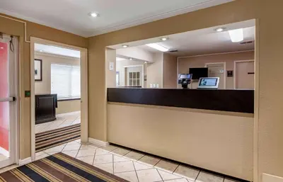 a lobby with a reception desk in a hotel at Extended Stay America Suites - Orlando - Altamonte Springs in Orlando