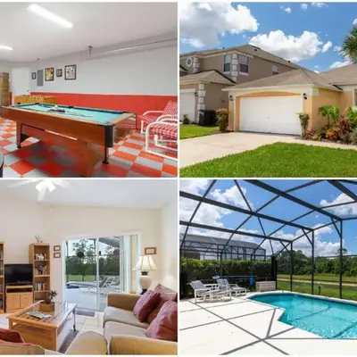 Waterside Villa - Family 4 bed Emerald Island Resort pool home that's close to Disney World