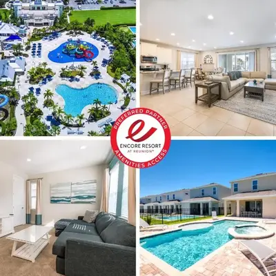 Welcoming Home With Air Hockey Table And Waterpark & Resort Access Near Disney At Encore Resorts Reunion - 321Bu