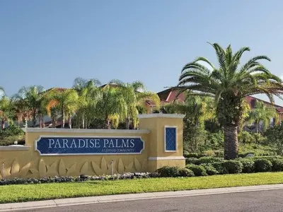 a parkridge palms sign in front of a resort at 2947BPD-SVH in Kissimmee